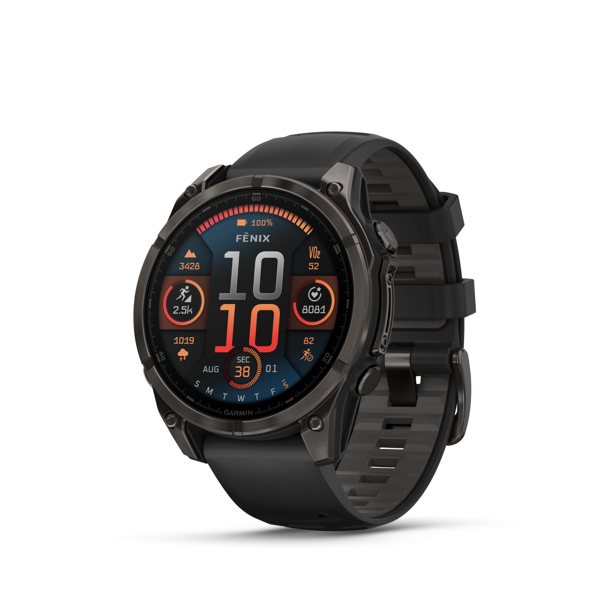 Garmin fēnix® 8 Amoled Titanium - Sapphire išmanusis laikrodis